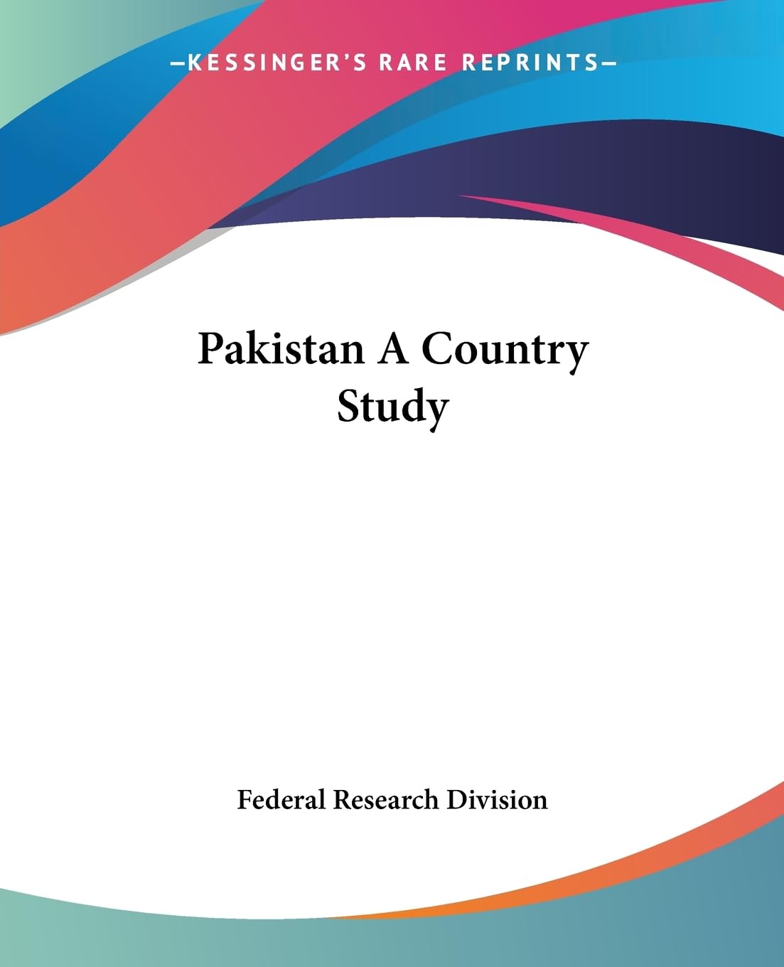 Buy Pakistan A Country Study — BookShops.in
