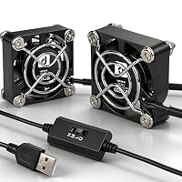 upHere U404 USB Lüfter 40mm,5V Mini PC Lüfter mit 3 Geschwindigkeiten,Leiser Lüfter für Router,Laptop,3D Drucker,TV Box, Boîtier,PS4/PS5 – Ansicht 1