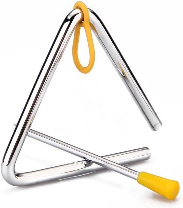 Demarkt Kids Toy Percussion Musical Instrument Alloy Triangle