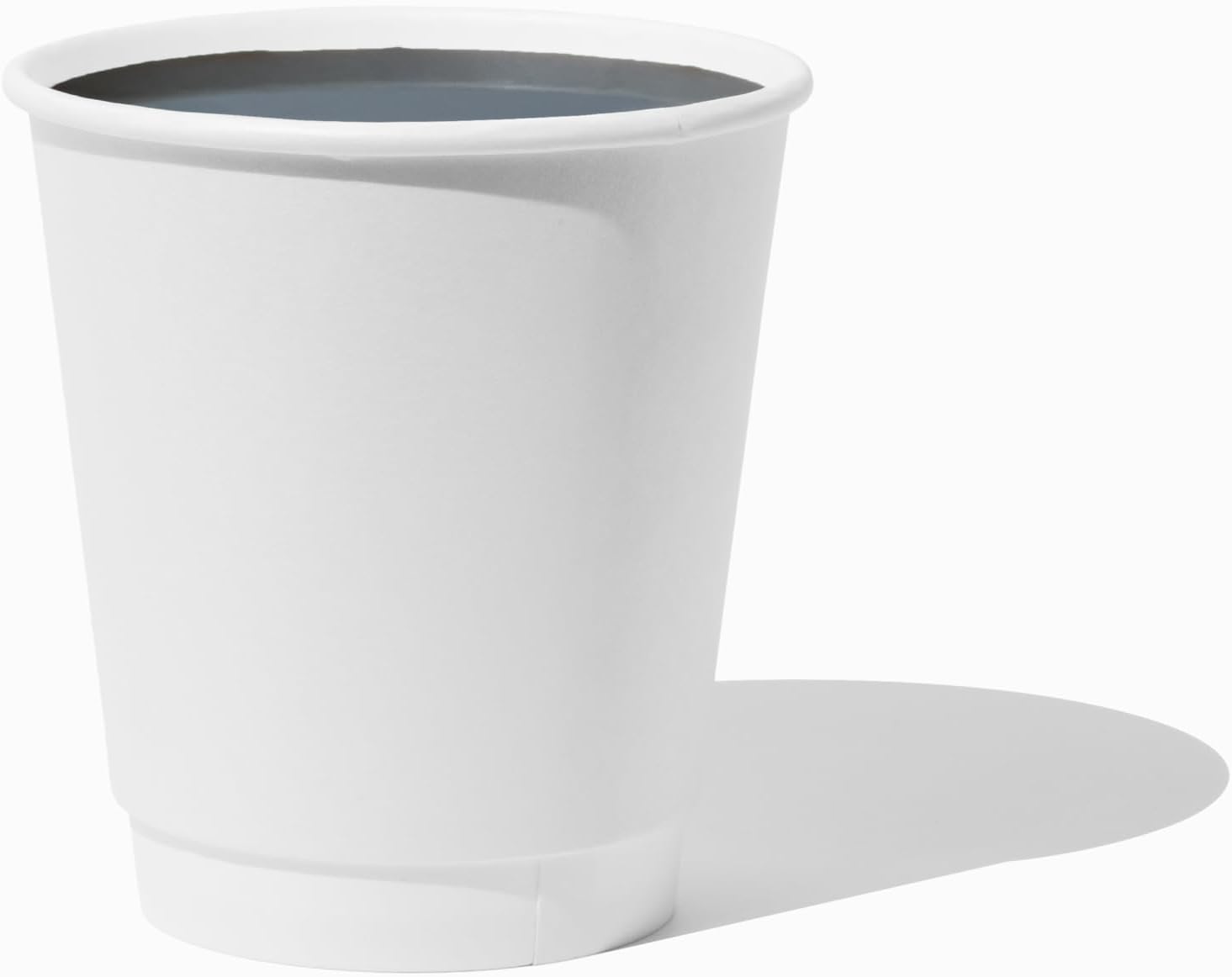 UNIQ 500-Count 10 oz Double Wall White Paper Coffee Cups | Durable Hot Drink Cups for Coffee, Tea, Hot Chocolate & More