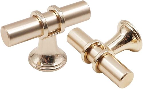 Miniatura 3 de ECREW Tiradores de gabinete de cocina, manijas de barra en T, tiradores de puerta de muebles, tiradores de cajones, tiradores de armario, centros de