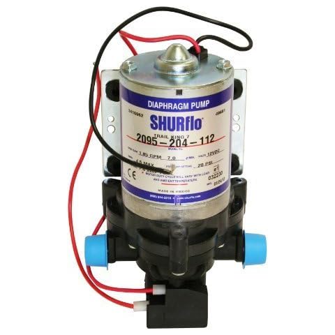 Shurflo Trail King Water Pump 12V 20PSI 7Litres Per Minute Caravan Motorhome Cover