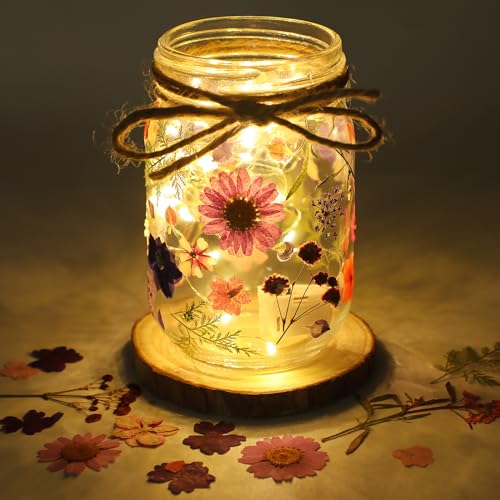 Set DIY de 12 Frascos Mason con Flores Secas miniatura 5