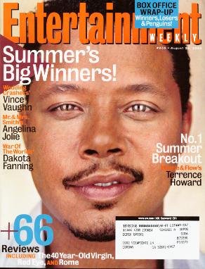 Entertainment Weekly Magazine - August 26, 2005: Terrence Howard, Judd ...
