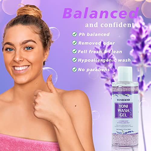 Yoni Wash & Yoni Soap For Women & Yoni Essential Oil Set, 5.29Oz Yoni Soap Bar, 2 * 30Ml Feminine Oil, 6.7 Fl.oz Feminine Wash, Ph Balance Moisturizing Remove Odor And Vaginial Deodorants, Lavender #TOP2