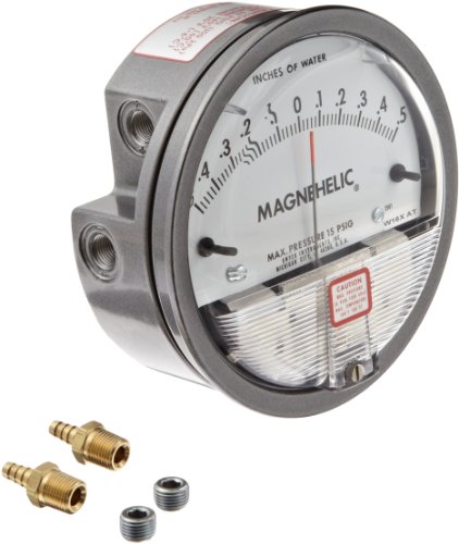 Dwyer Magnehelic Series 2000 Differential Pressure Gauge, Range  0.5-0-0.5"WC : Amazon.ca: Industrial & Scientific