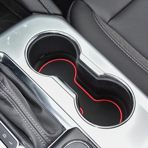 Inserciones para porta vasos de silicón rojo para Chevy Blazer miniatura 3