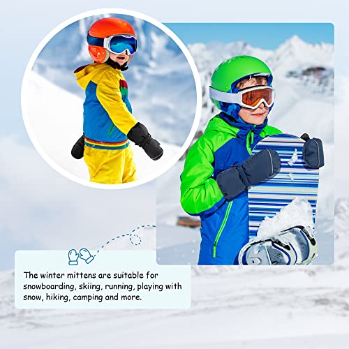 Children Insulation Waterproof Ski Mittens+Winter Sports Snow Mittens #TOP3