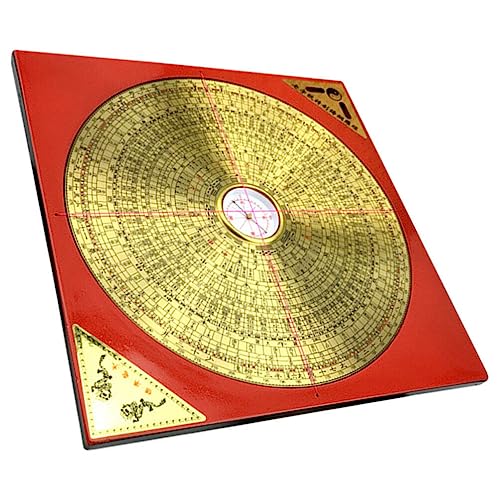 Brújula Feng Shui china vintage portátil para decoración