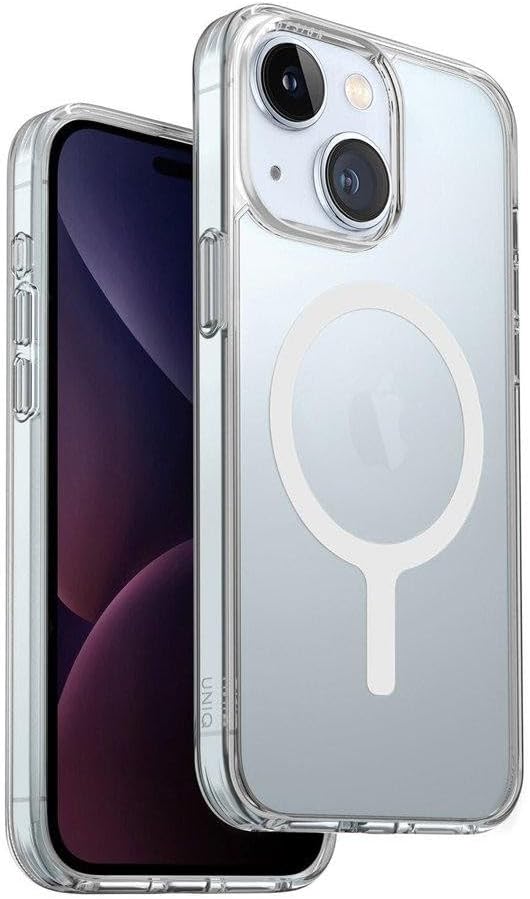 UNIQ Best Anti-Yellowing Clear Magsafe Case for iPhone 15 Pro Max/15 | Crystal Clear Slim Drop Protection with Strong Magnetic Lock