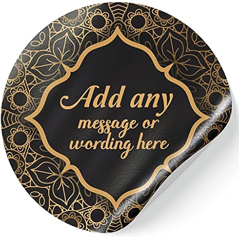 Adult Birthday Elegant Personalised Stickers Custom Labels Wax Melt Party Favor Sweet Cone Candle Oil (3.5 cm x 35 / 1, A4 Sheet) Cover