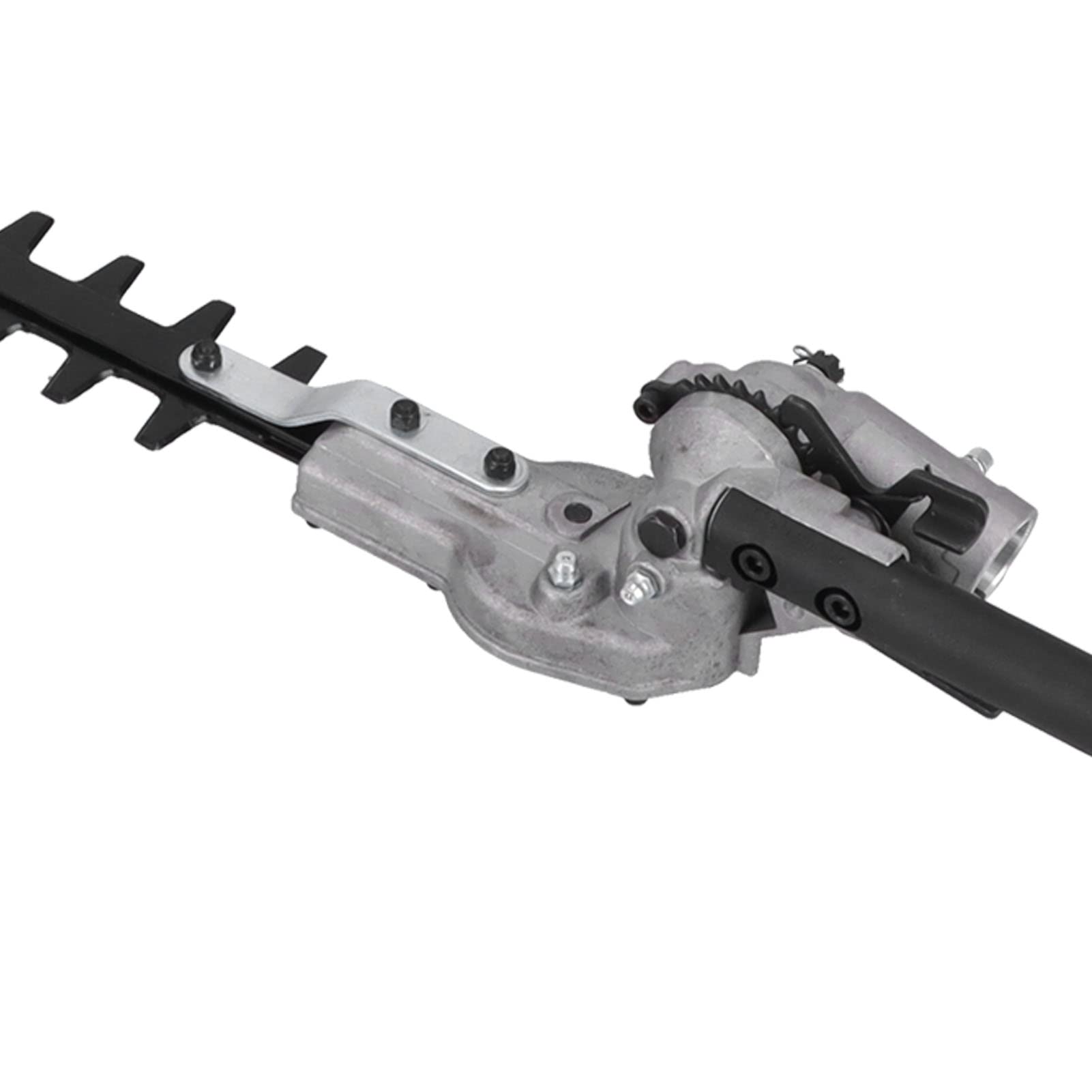 Cocoarm Cabezal de Cortasetos de Acero Al Manganeso Accesorio para Cortasetos 28 Mm Eje de 9 Dientes Hoja de 43,5 Cm para Podar Setos, Arbustos y Ramitas con Carcasa de Aleación de Aluminio