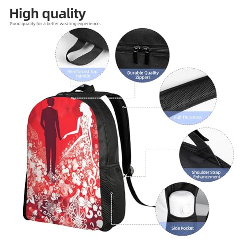 Mochila para mujer y hombre Silhouette of Love impermeable miniatura 5