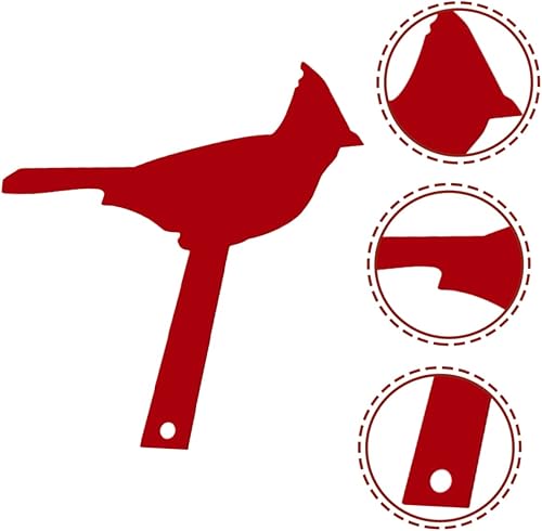 Miniatura 9 de GANAZONO Adorno para buzón de jardín, diseño de pájaro rojo cardenal para decoración de buzón para patio delantero