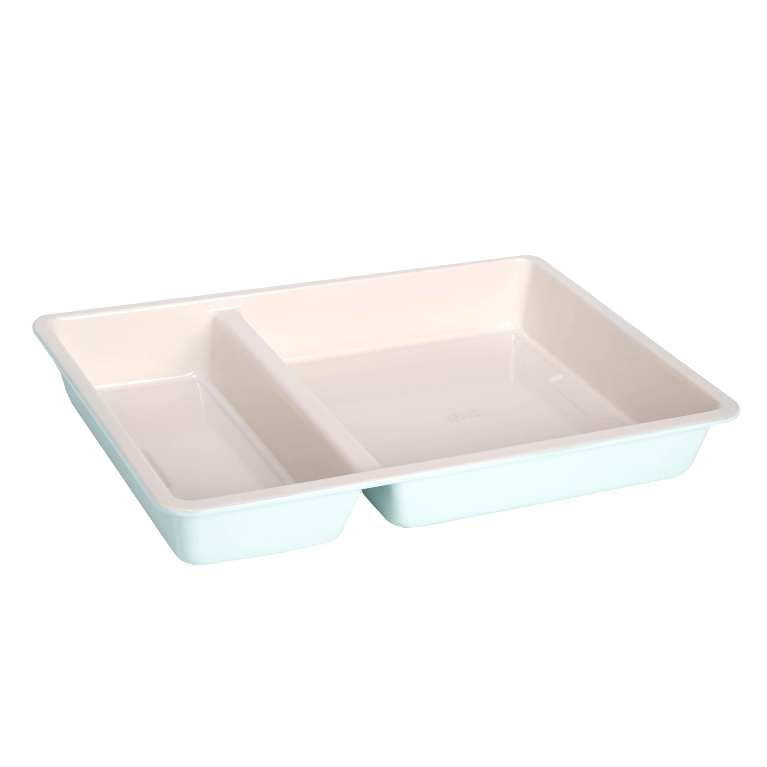 Plat à rôtir en acier au carbone durable à design divisé pour cuisson uniforme sans effort