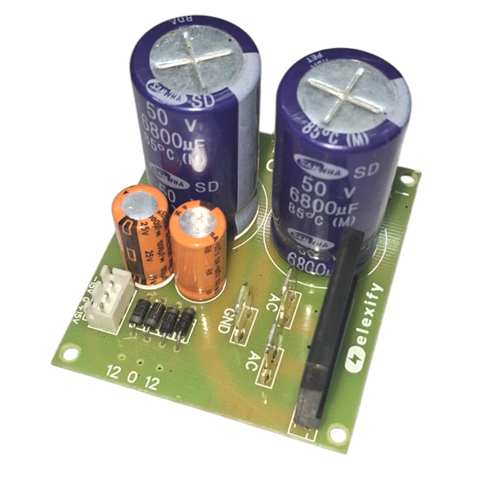 Amplifier Power Supply Board, 6800uF 50V X 2 + 12 0 12-image-40