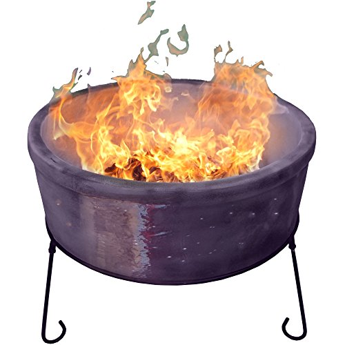 Gardeco Atlas Jumbo Fire Pit, Purple, 75 x 75 x 60 cm