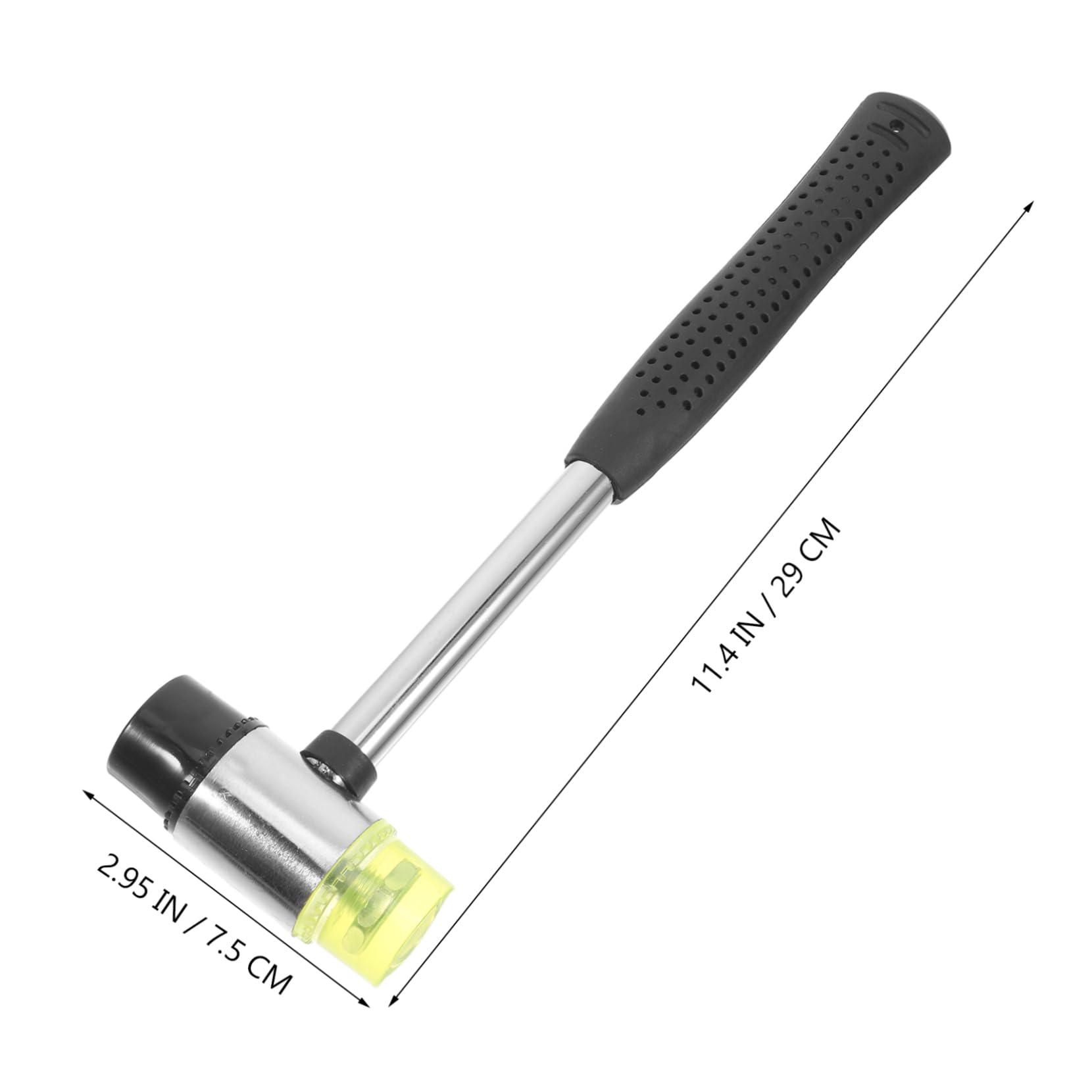 Cabilock Heavy-duty Rubber Mallet for Flooring Tile Installation 30mm Woodworking Hammer for Diy Professional Projects