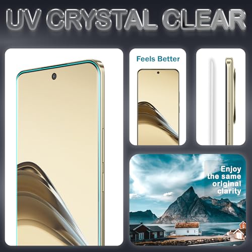 Image of ArmourPro Military Grade UV Tempered Glass Compatible For Realme 14 Pro Lite 5G (6.7 Inch) With Easy UV Installation Kit | Edge To Edge Coverage | Crystal Clear, Pack of 2