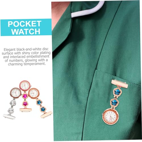 PACKOVE 3 Pcs Verpleegster Zakhorloge Verpleging Horloges Voor Verpleegkundigen Fob Horloge Verpleegkundigen Horloges Voor Vrouwen Kinderen Zakhorloge Kinderhorloge Horloges Voor - Afbeelding 4