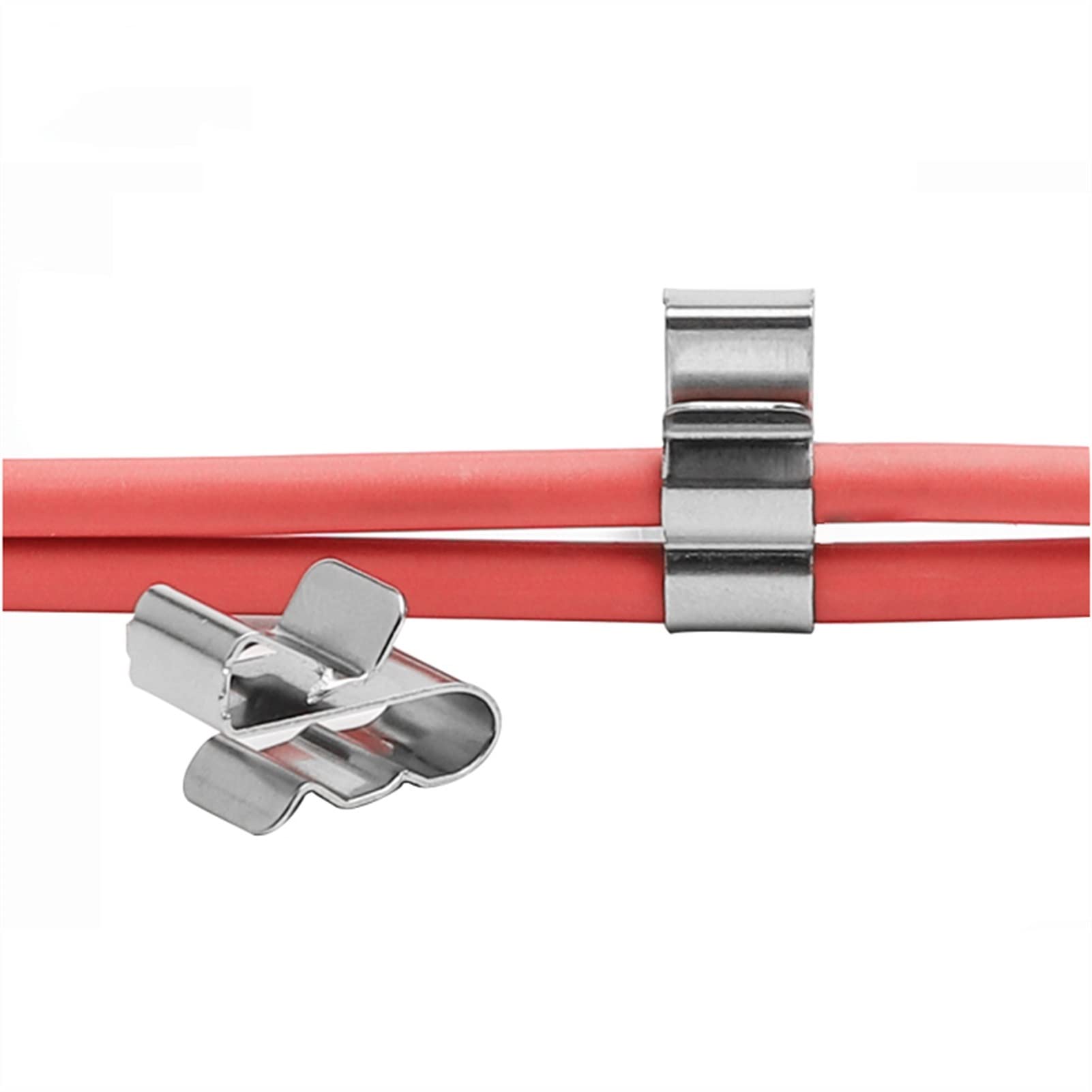Clips para cables fotovoltaicos, Abrazaderas for cables solares de acero inoxidable 304 for sistemas fotovoltaicos y paneles Paquete 100-400 unidades(400 pieces)