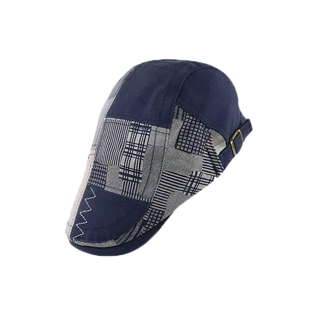 QICHEN Casquette Plate Vintage Homme Coton Réglable Irlandaise | Flat Cap, Béret, Loisirs Sport, Chapeau Souple Visière, Printemps Été