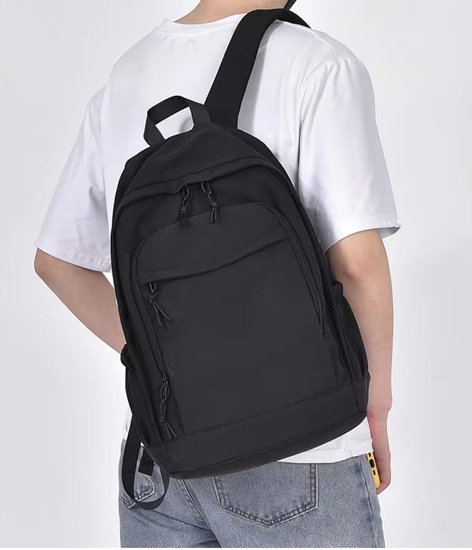 Image of Laptop Backpack, 2 compartments with bottle holder, organizer, school bag for boys and girls, college bag for women and men, office bag, travel bag. Water Resistant Laptop Backpack.