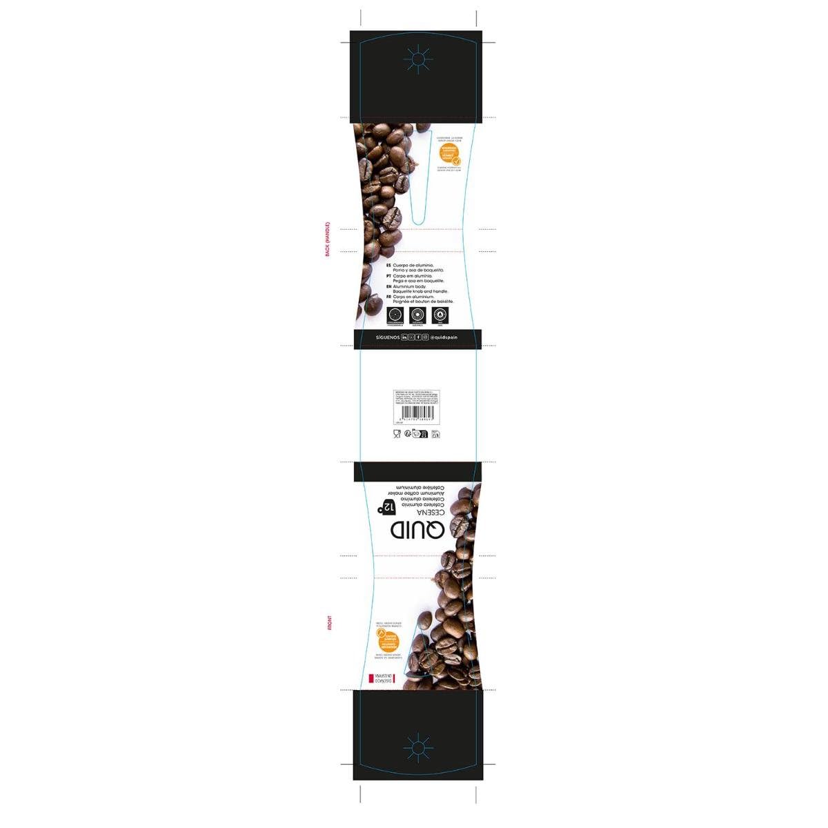 Quid – Caffettiera, modello Cesena 12 Taza