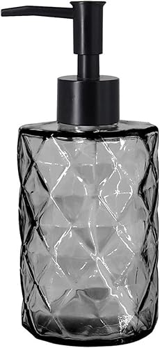 Bombas de jabón 330ML Botella de loción de vidrio gris Champú para el hogar Gel de baño Botella separada Tipo de prensa Bomba Botella Dispensador de