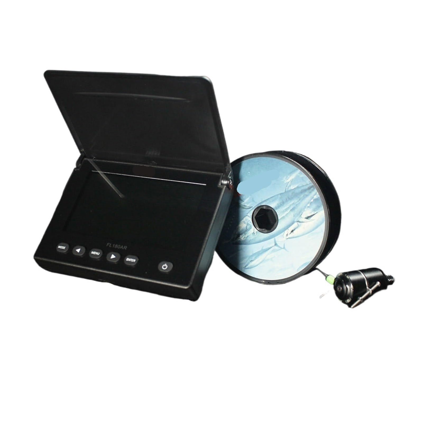 Detector de Peces, FL180AR Buscador de Peces portátil Recargable Detector Sonar Profundidad 183 m