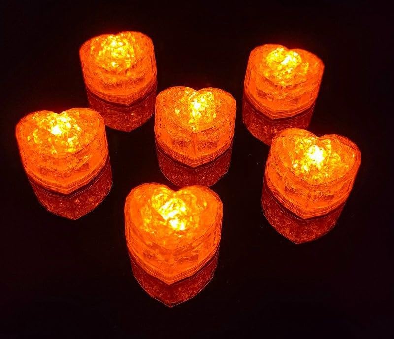 Maimeili 12 Pcs Colorful Led Ice Cubes Sensor Waterproof Ice for Drinks Bar Supplies Halloween Christmas Wedding Home Decoration Party