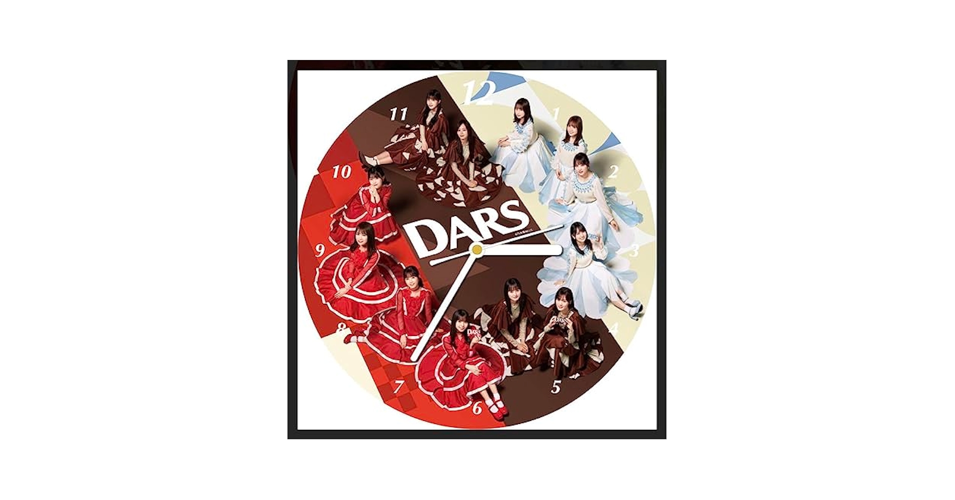 【新品】ダース 乃木坂46 オリジナル壁掛け時計　キャンペーン当選品 DARS×「乃木坂46」プレゼントキャンペーン第2弾！壁掛け時計や