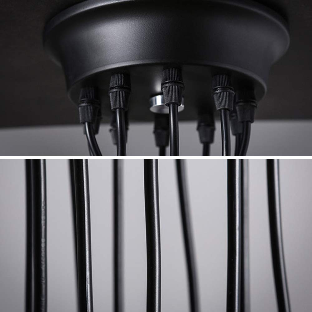 Lampadario a sospensione a forma di ragno, lampada a sospensione industriale, lampadario retrò a sospensione vintage per soggiorno, cucina, camera da letto