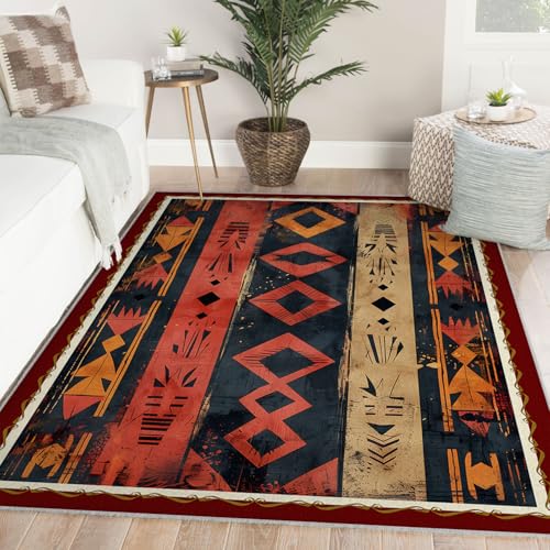 Tapis de collection vintage style bohème au design vieilli