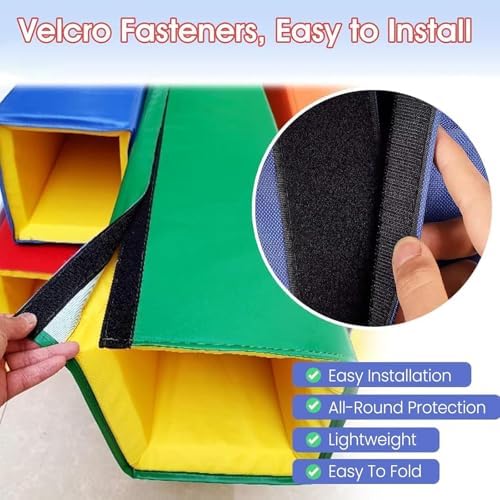 Heavy Duty Purple Basement Safety Pad for Square Poles 3x3-10x10 Inch, Universal Outdoor Column Wrap, All Weather Post Padding, Durable Protection for Decks & Patios