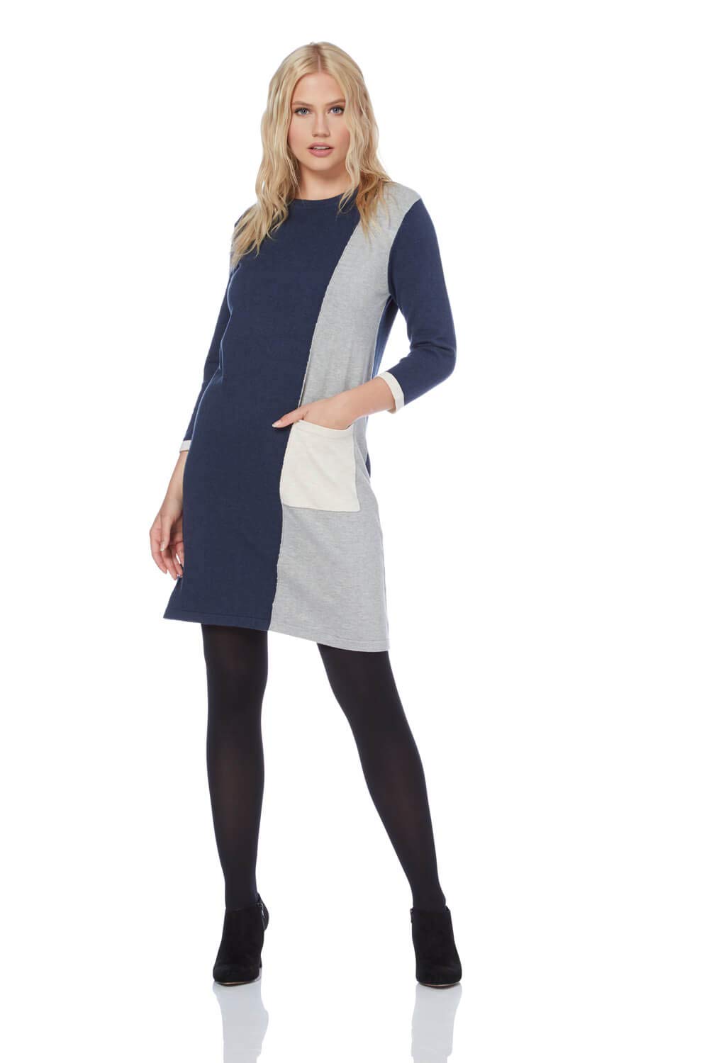 roman originals colour block dress