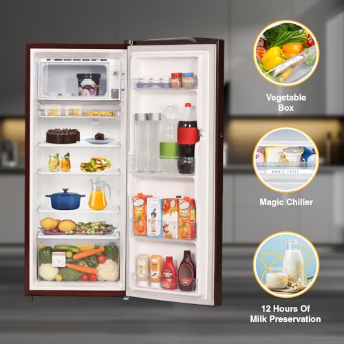 Image of Whirlpool 207 L 3 Star Icemagic Pro Inverter Direct-Cool Single Door Refrigerator (230 IMPRO PRM 3S WINE PEONY-Z)