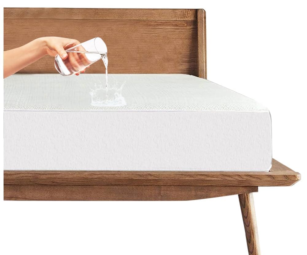 Trance Cotton Feel Terry Ultra Soft Waterproof Mattress Protector | Breathable - Hypoallergenic Mattresses Cover (72x60 inch | 6x5 feet, White - Pack of 1)