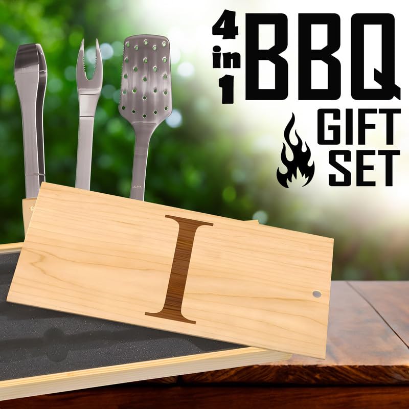 Set de utensilios para BBQ con grabado personalizado miniatura 6