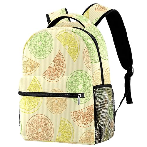 Sac à dos de voyage Orange Campus multicolore pour filles et garçons de 29.4x20x40cm