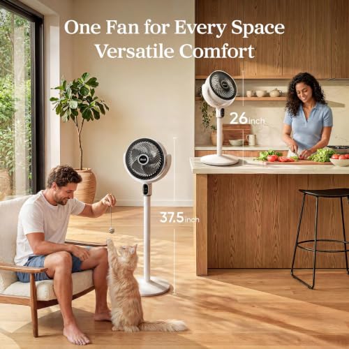 Levoit Standing Fan for Bedroom, 2-in-1 Pedestal & Tabletop Oscillating Fan - image 4