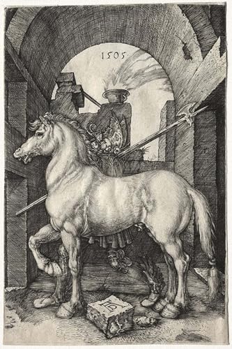 Cuadro lienzo de alta calidad Albrecht Dürer pintura famosa de caballo para salón 60x90cm