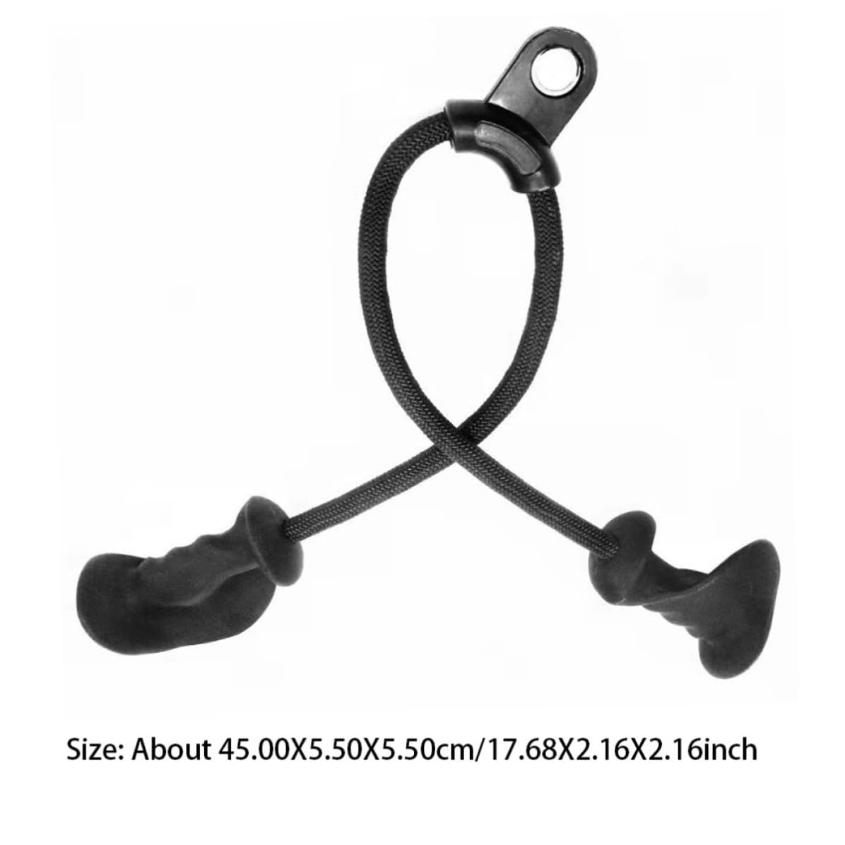 Cuerda de Entrenamiento Muscular para Polea, Agarre Ergonómico Negro Tpe