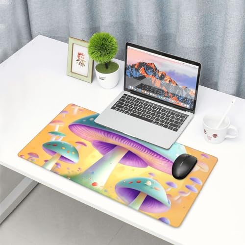 Tapis de souris en caoutchouc antidérapant grand format champignon fantastique durable - 6