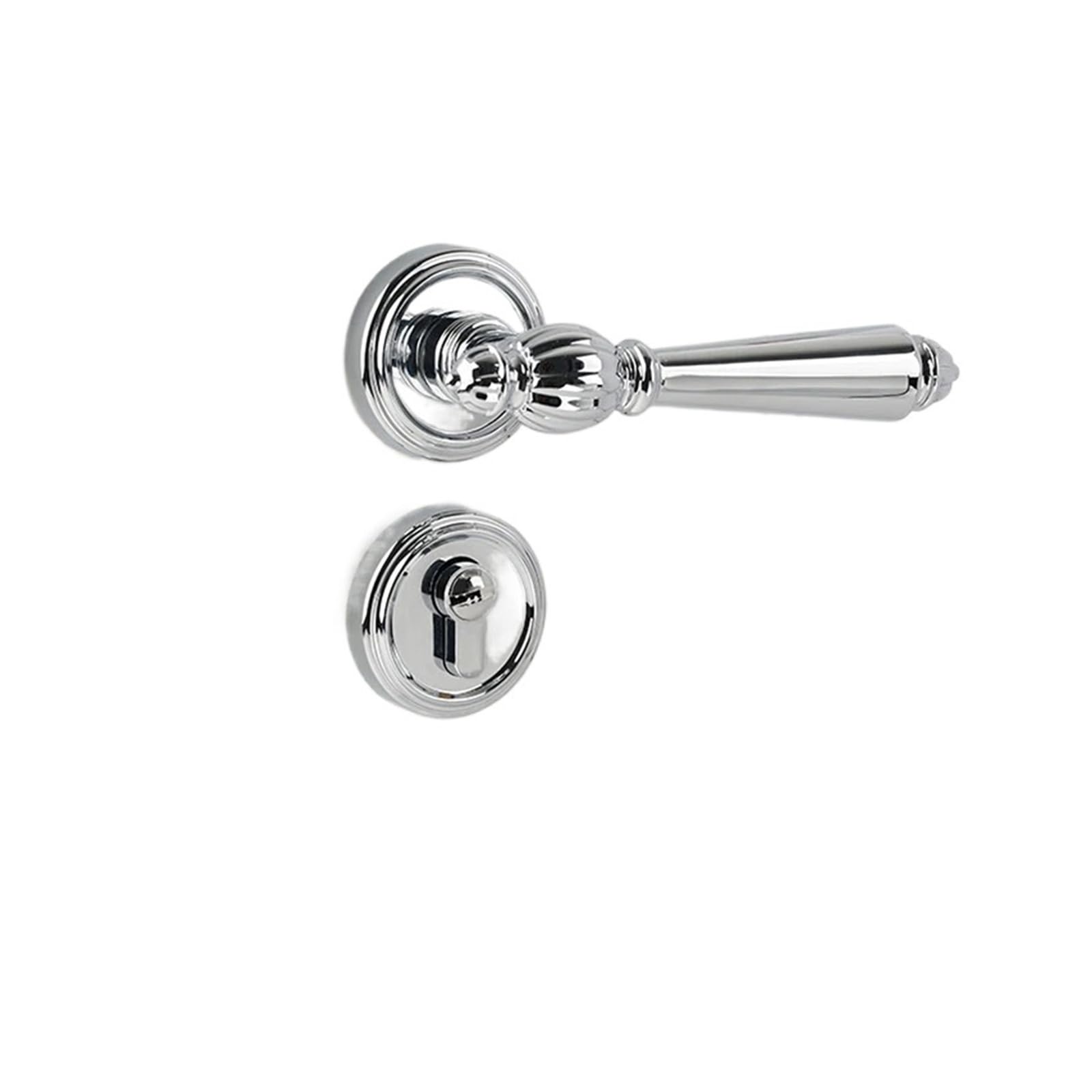 BSAXITHZB Indoor Split Silent Bedroom Door Lock Handle(7055-CHROME_72MM)