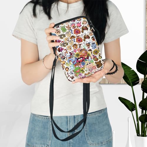 LEVLO Fozzy Bear Crossbody Bag Gonzo& Animal Fans Gift Kermit & Piggy Shoulder Bag Cartoon Movie Merch3