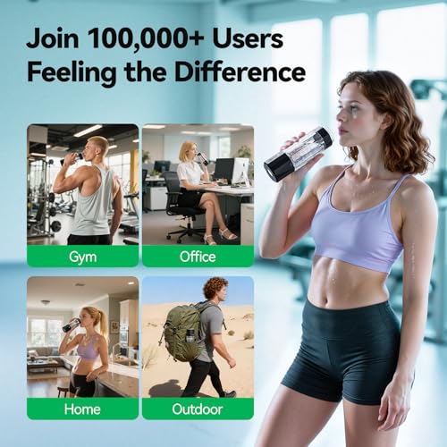 OEOP Upgrade Hydrogen Water Bottle - 6400PPB Hydrogen Water Generator, SPE/PEM Certified, 7oz Portable Hydro Water Machine, Perfect for Gym/Travel/Office & Gifts for Friends/Family - Image 8