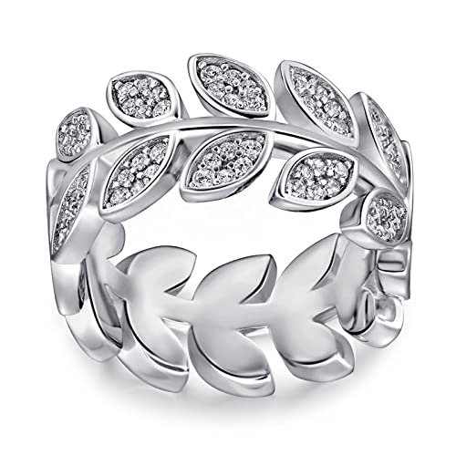 Bague femme en argent rameaux feuilles le cadeau d'anniversaire idéal pour elle
