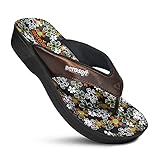 Aerosoft Anette Women’s Flip Flop Comfortable Outdoor Walking Thong Sandals (US 10, Anette Brown)