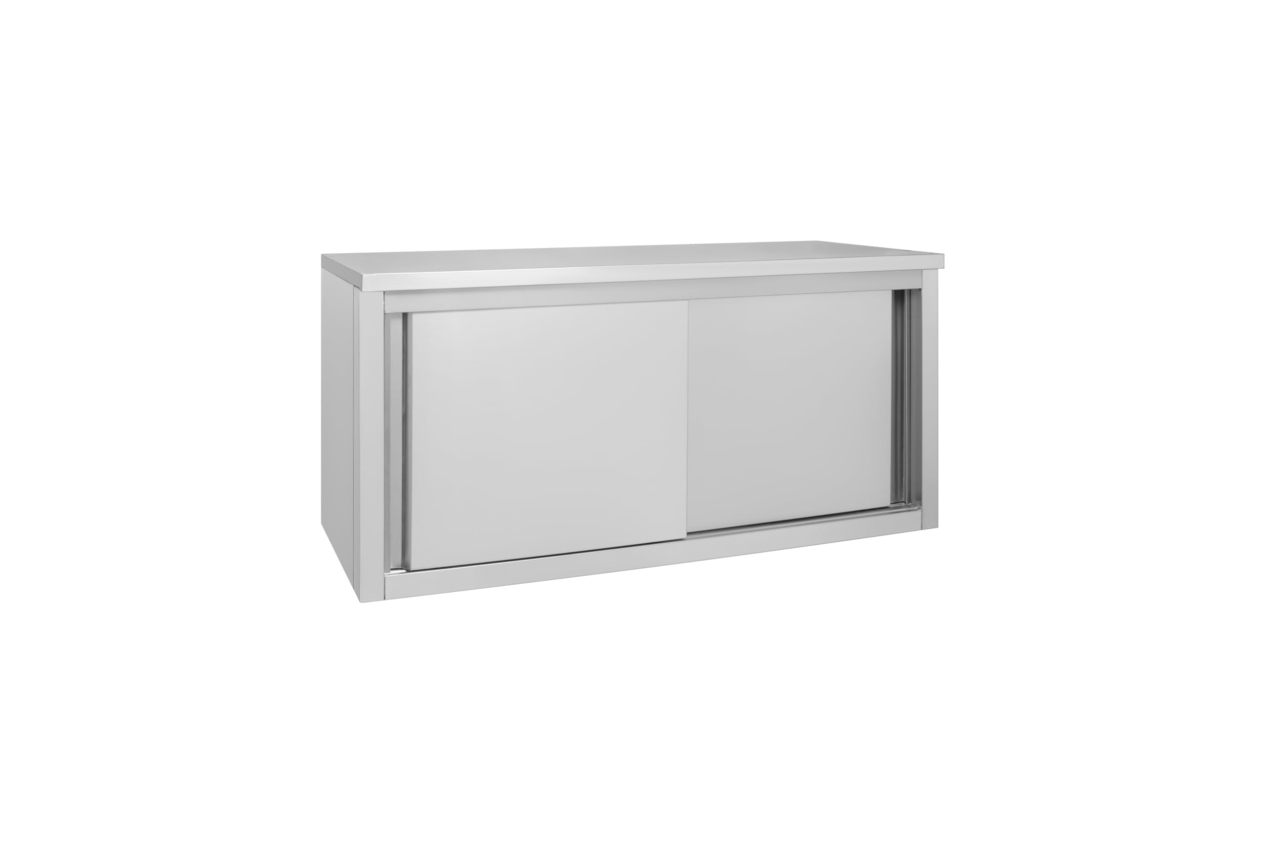 METRO Professional Armadio pensile per cucine professionali GWCB1140, acciaio inox, 140 x 40 x 65 cm, con 2 porte scorrevoli, argento